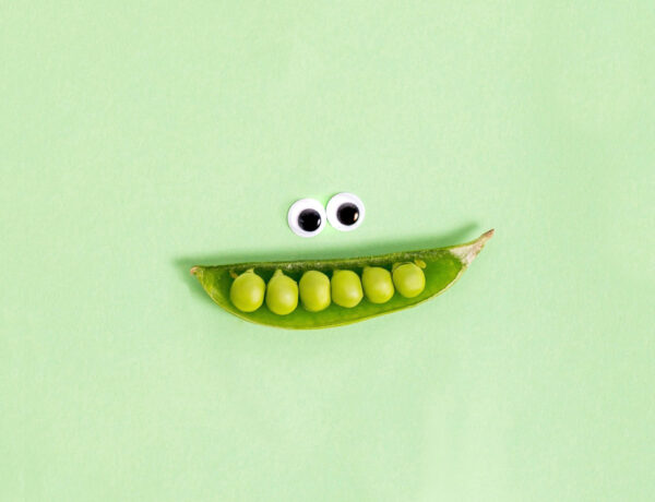 smiling snap peas