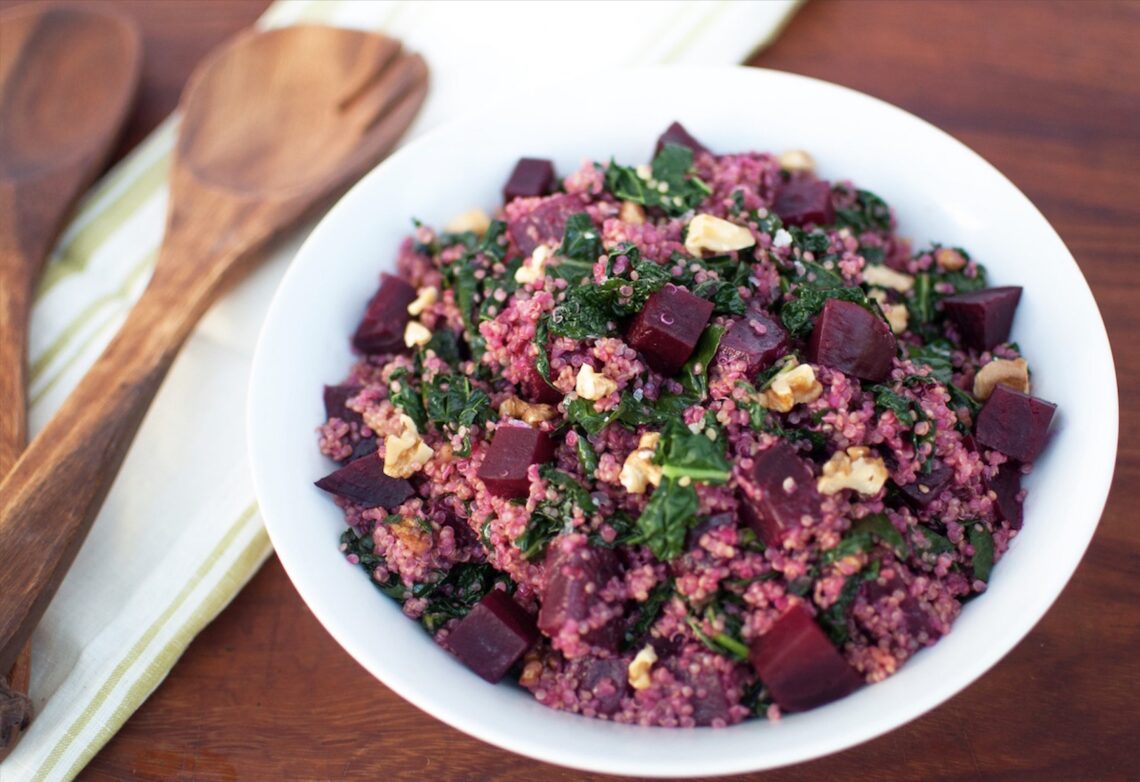Beet quinoa salad