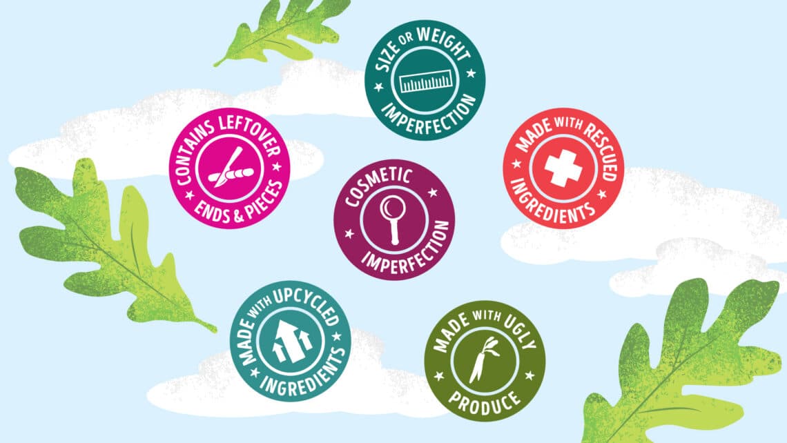 intentionally sourced food waste badges