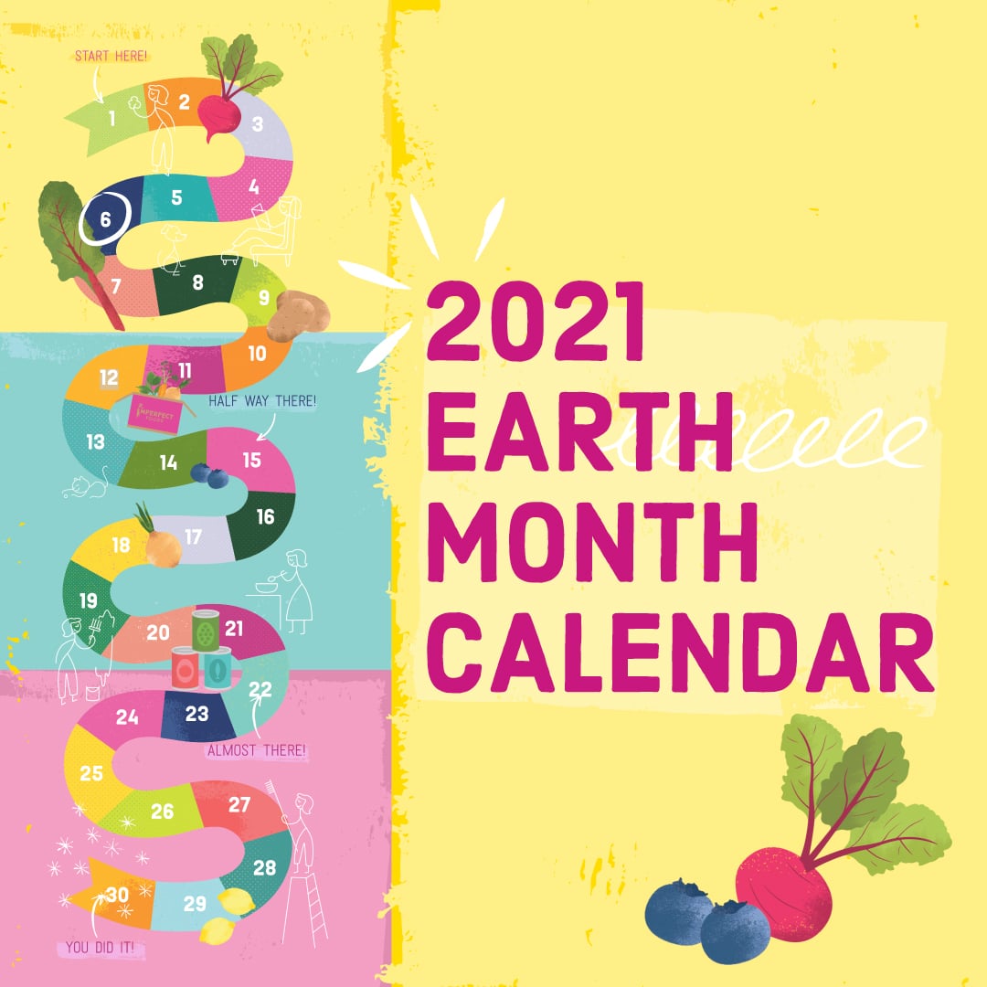 Imperfect and Mrs Meyers Earth Month Calendar