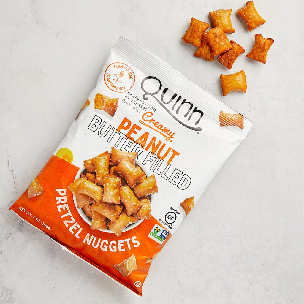 Quinn Snacks Peanut Butter Filled Pretzel Nuggets