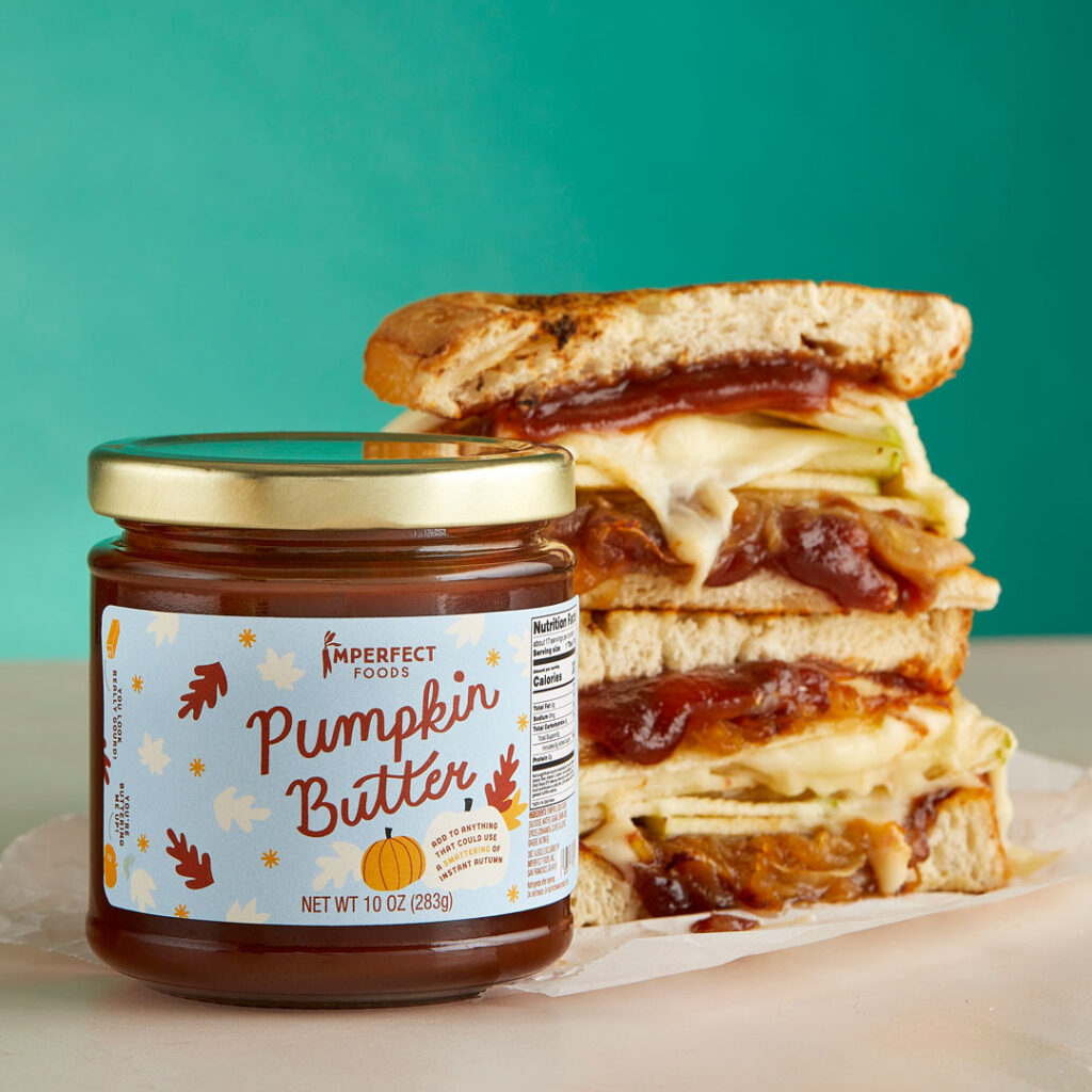 Fancy Grilled Cheese with Imperfect Foods Pumpkin Butter