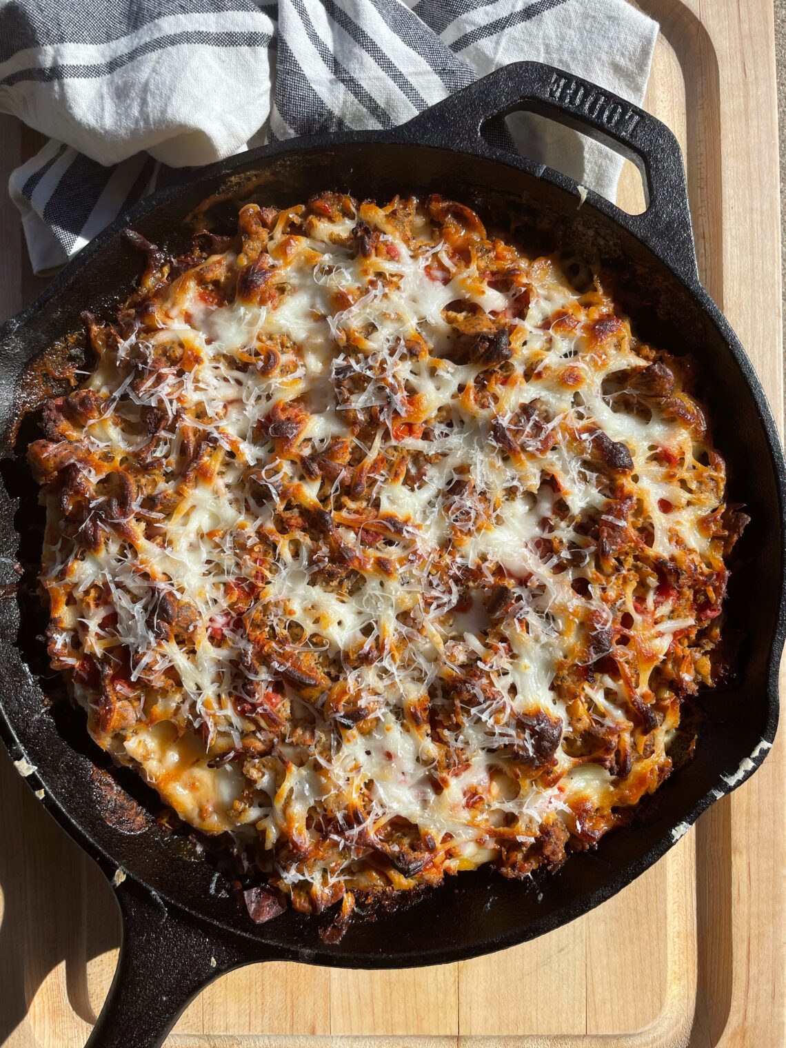 Chicken Parm Cast Iron Skillet Pizza from Seemore Meats
