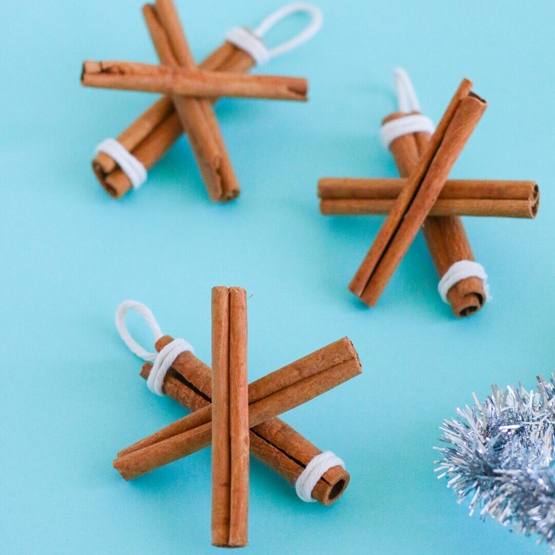 cinnamon stick snowflake ornaments in our zero-waste gift guide