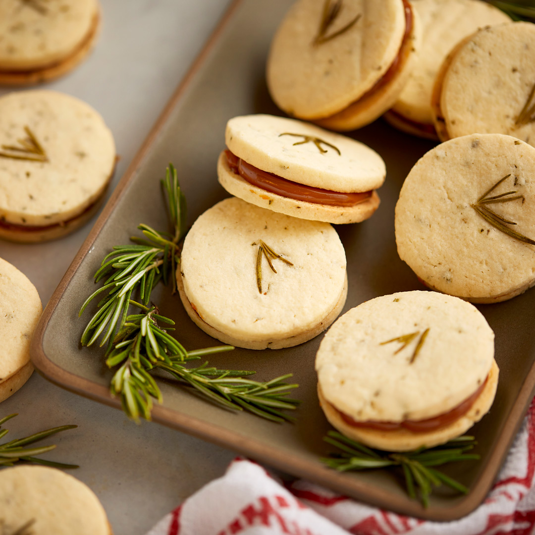 Rosemary Alfajores Cookies