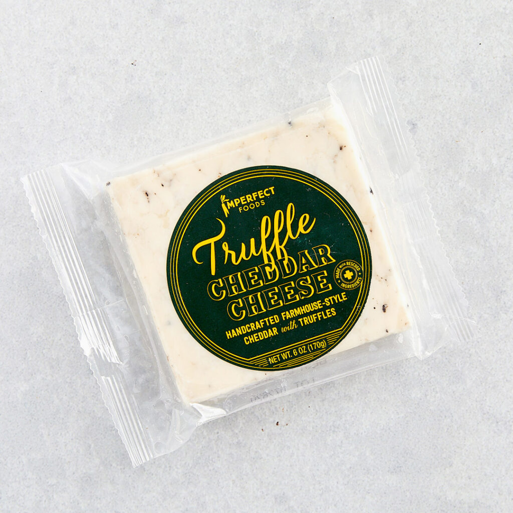 Imperfect Foods truffle cheddar cheese